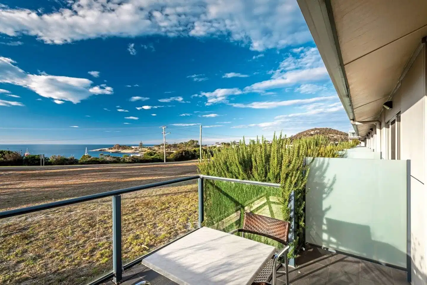 Beachfront Bicheno Terrasse