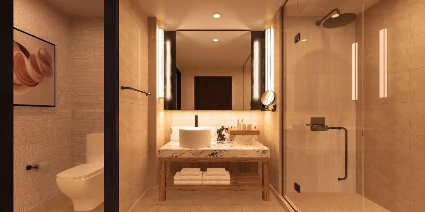 Nobu Hotel at Caesars Atlantic City Badezimmer