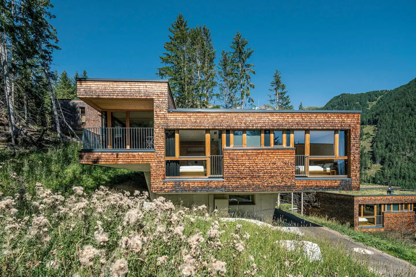 Gradonna Mountain Resort Châlets Aussenansicht