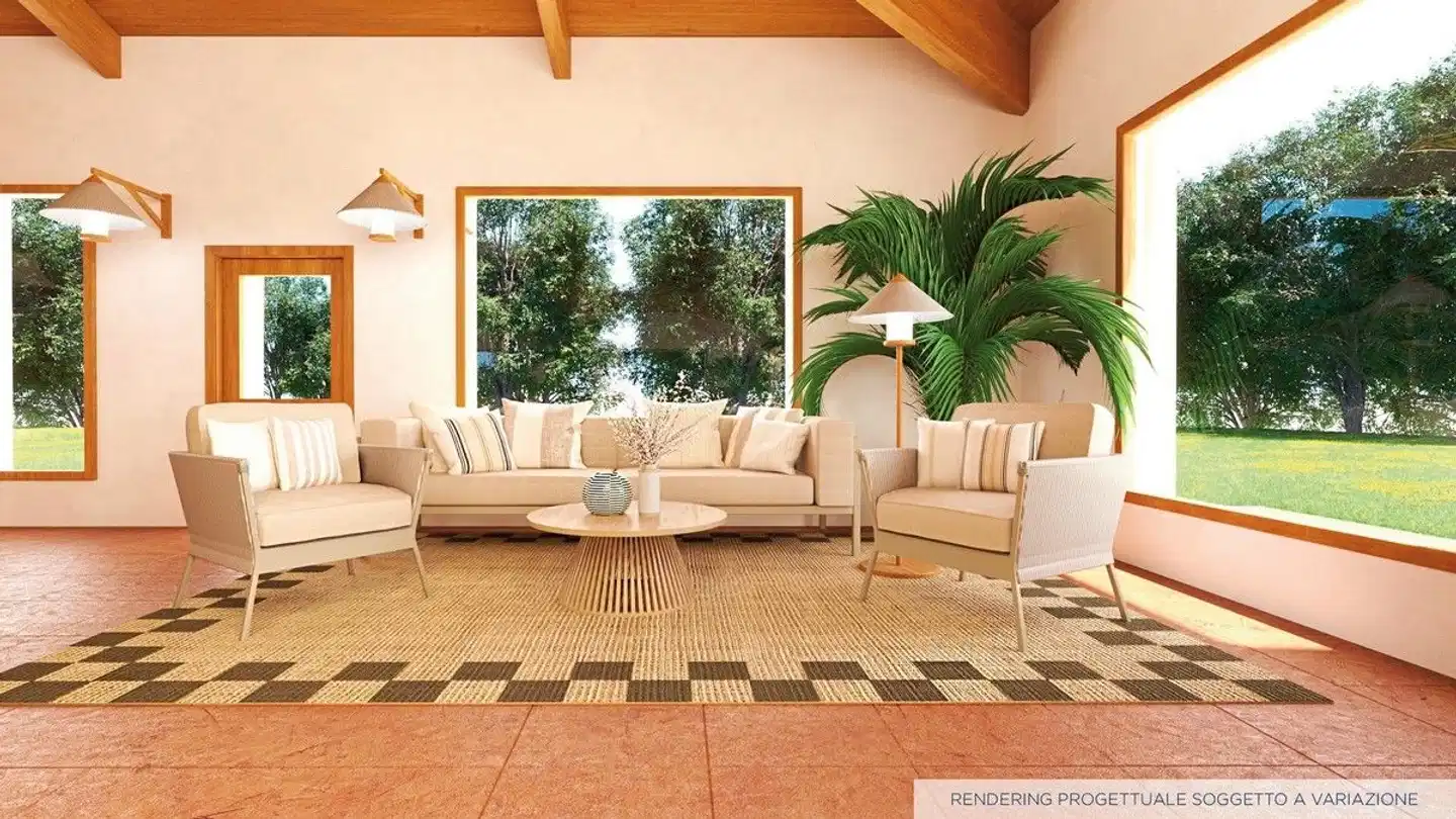 Serene Village Lobby