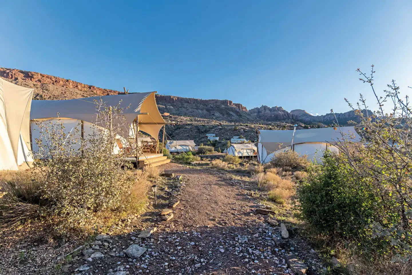 Under Canvas Zion Landschaft