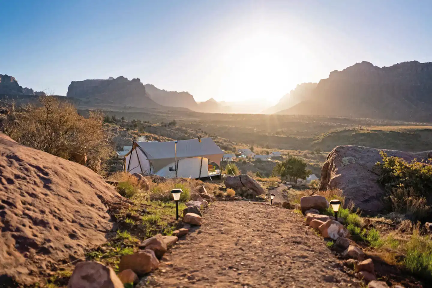 Under Canvas Zion Landschaft