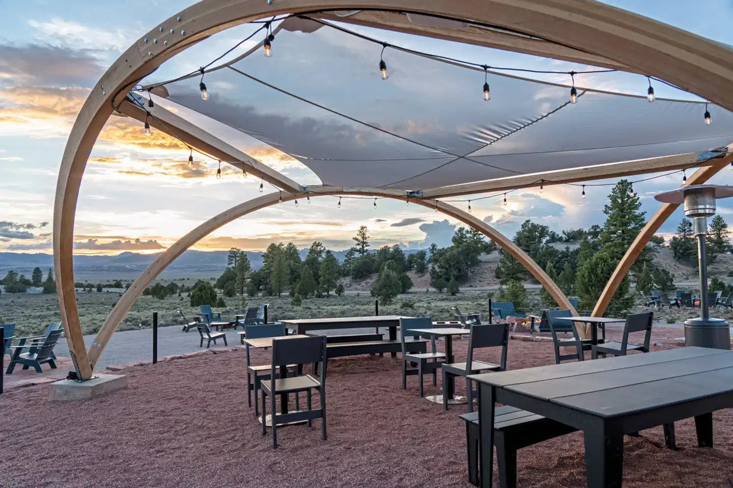 Under Canvas Bryce Canyon Terrasse
