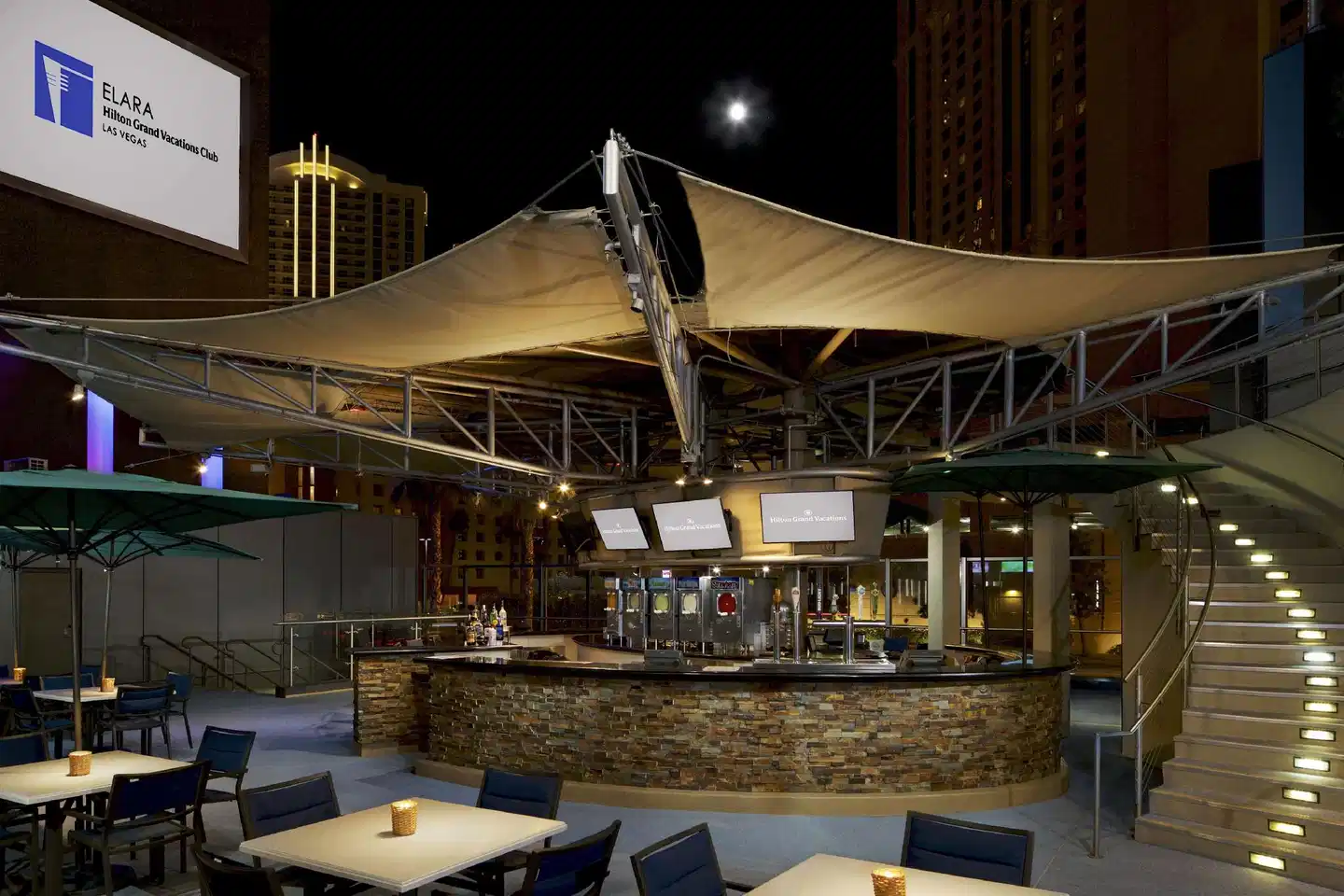 Hilton Grand Vacations Club Elara Center Strip Las Vegas Terrasse