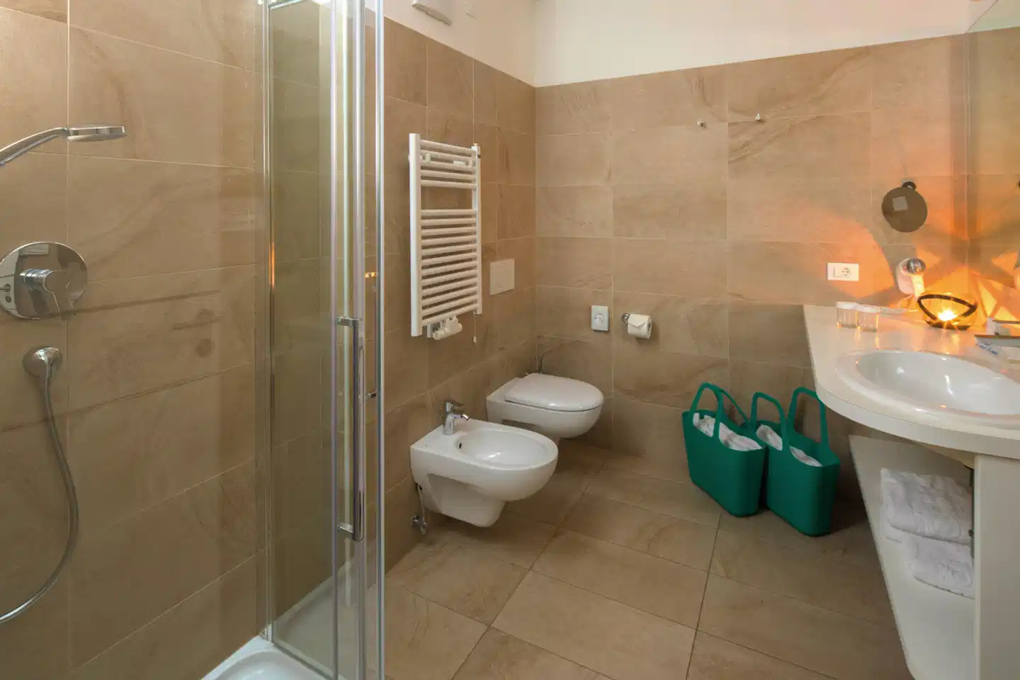 City Hotel Merano Badezimmer