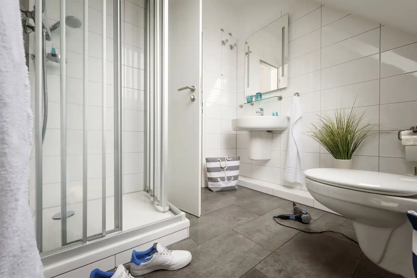 Cuxland Hotel Badezimmer