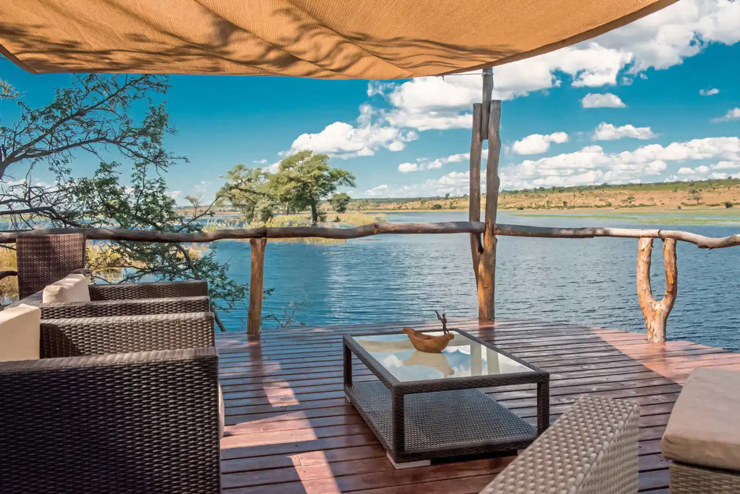 Chobe River Camp Terrasse