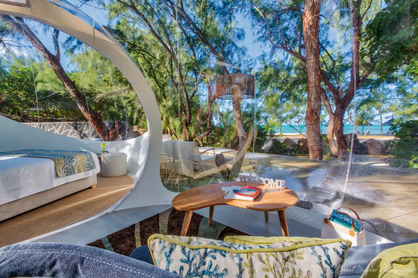 Bubble Lodge Ile aux Cerfs Terrasse