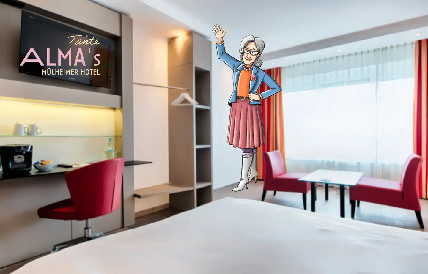 Tante ALMA's Mülheimer Hotel Wohnbeispiel