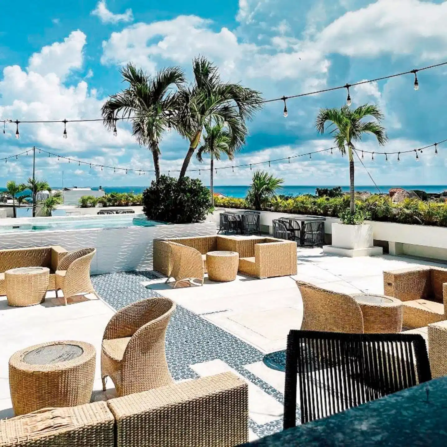 The Palm at Playa del Carmen Terrasse