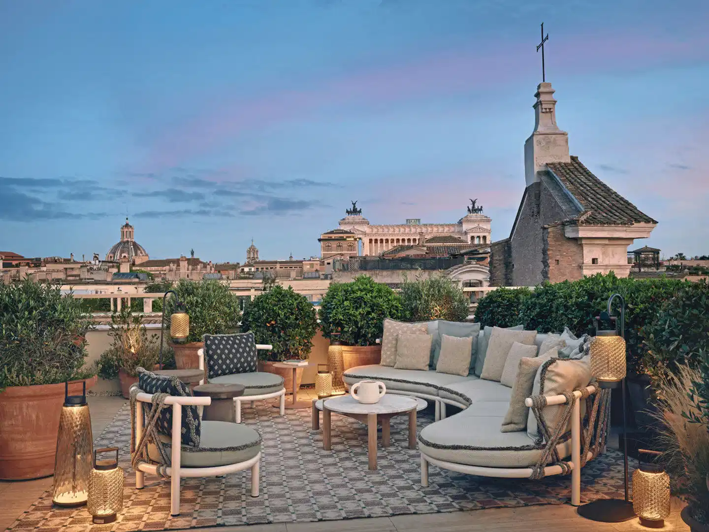 Six Senses Rome Terrasse