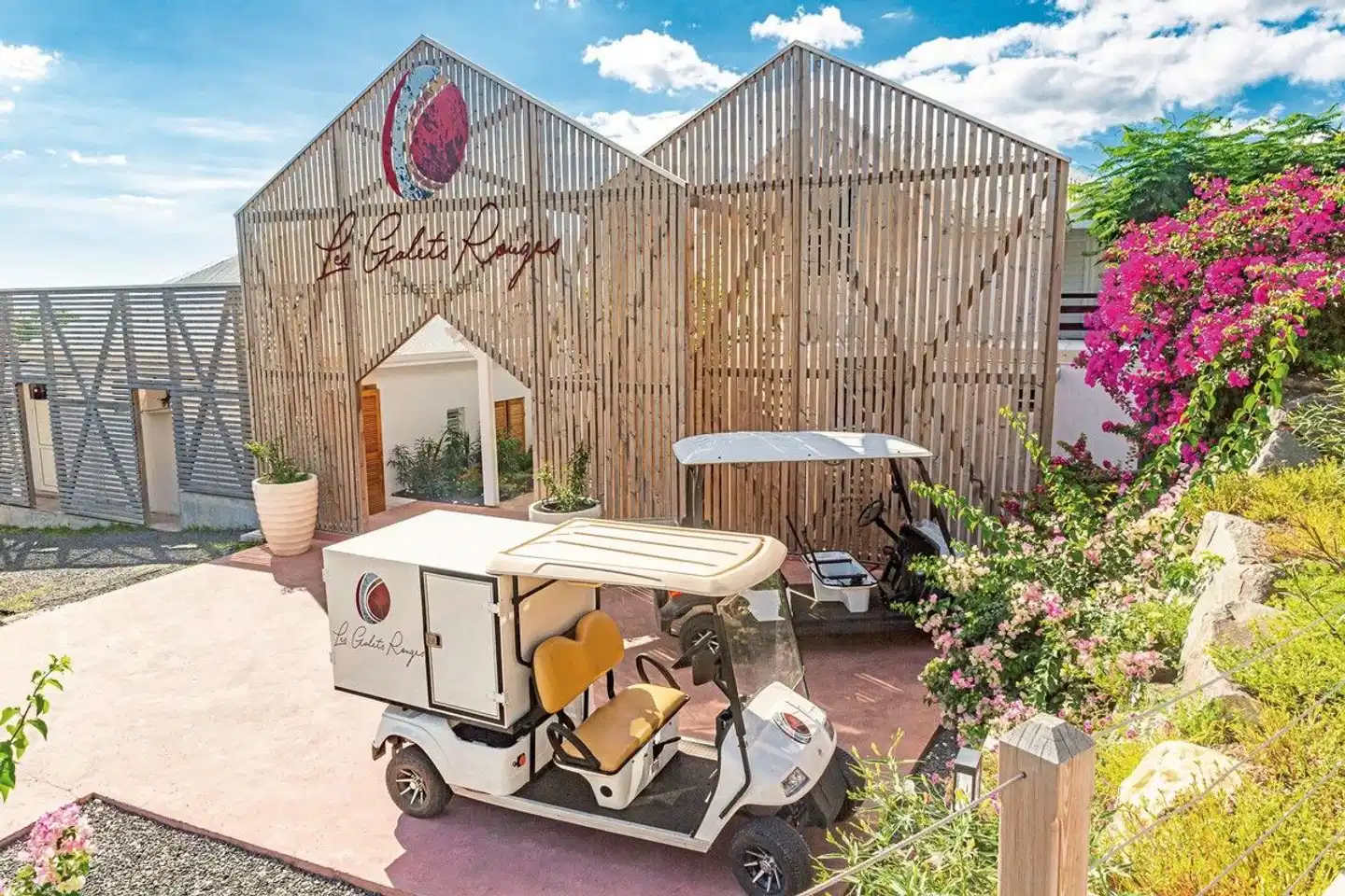 Hôtel Les Galets Rouges Lodges & Spa Garten