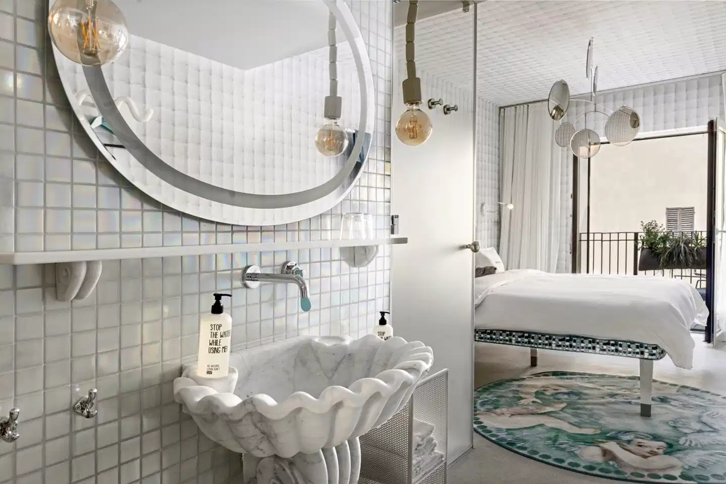 25hours Hotel Piazza San Paolino Badezimmer