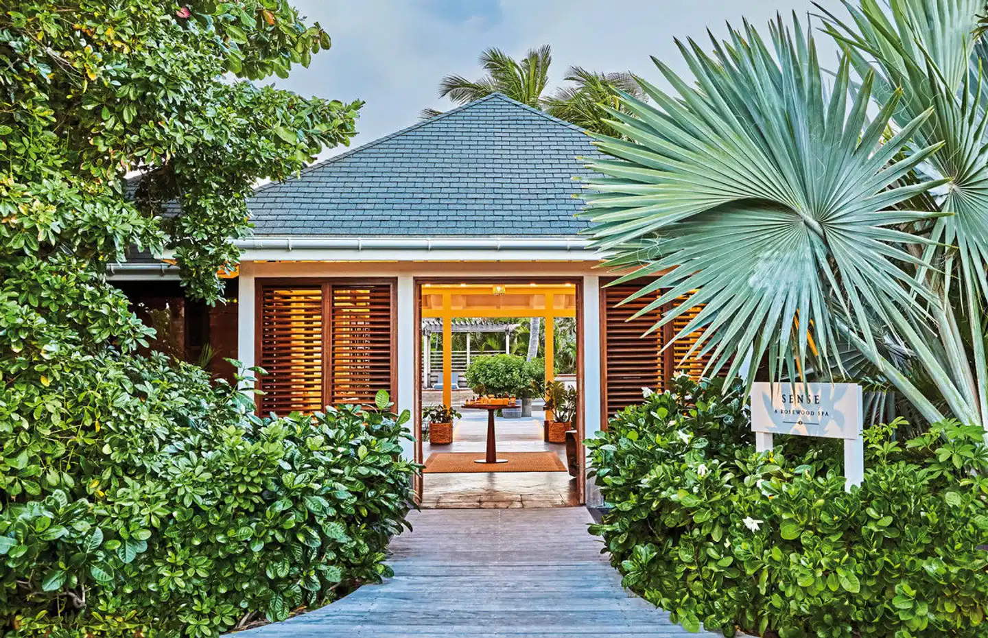 Rosewood Le Guanahani Garten