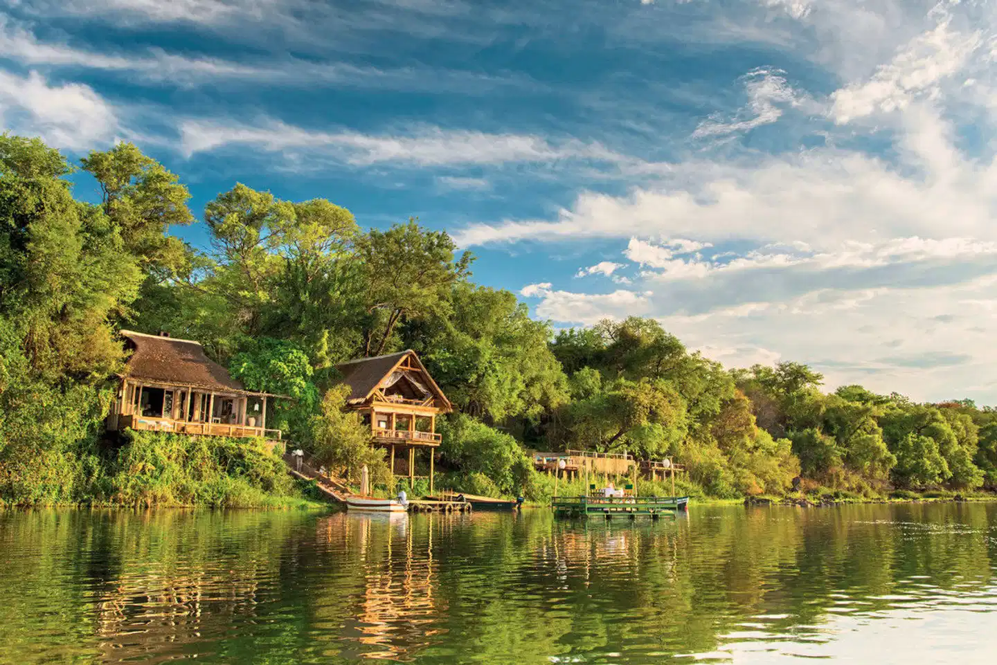 Tongabezi Lodge Aussenansicht