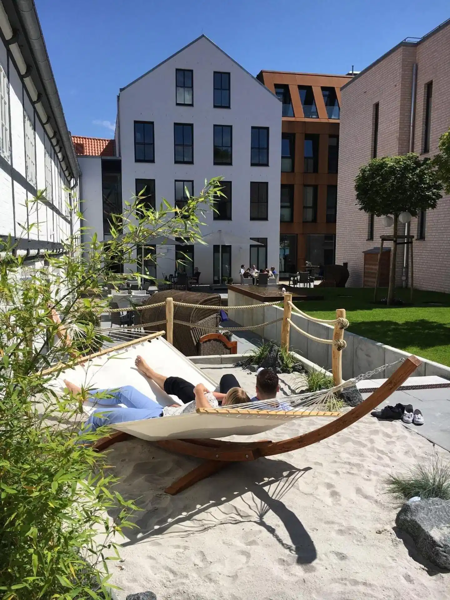 Hotel Hafen Flensburg Terrasse