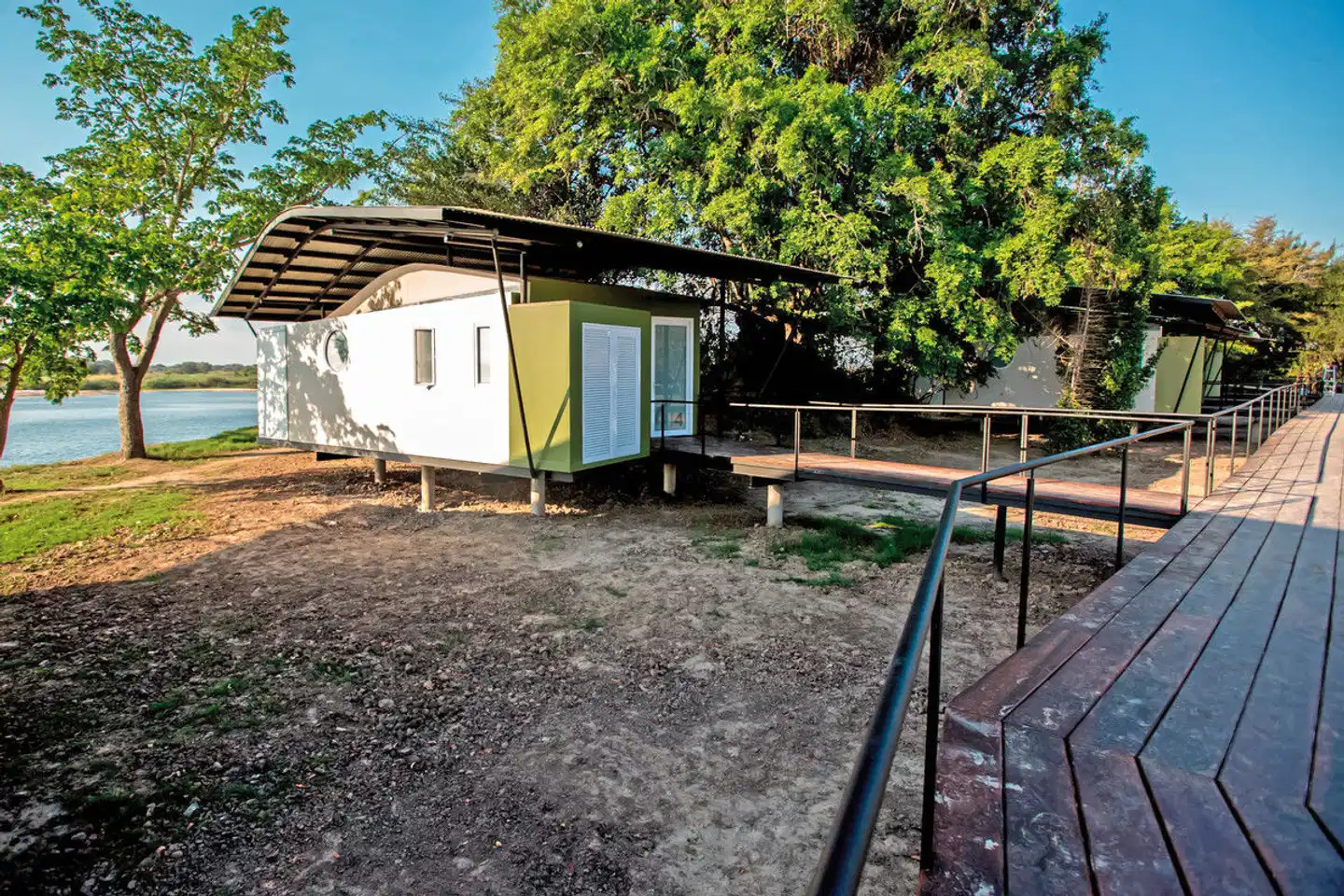 Zambezi Mubala Lodge Terrasse