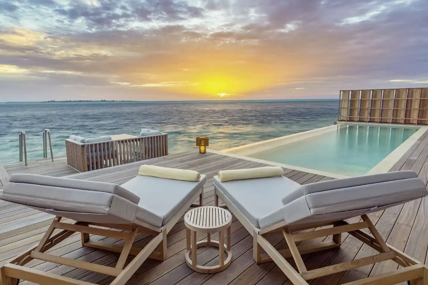 Kudadoo Maldives Private Island Terrasse