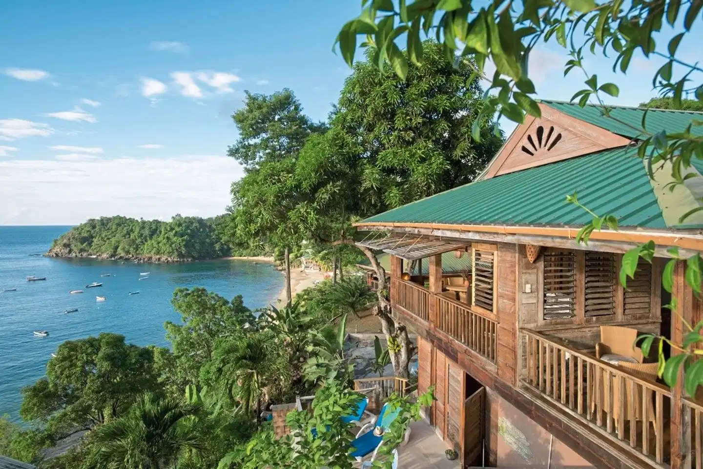 Castara Retreats Terrasse