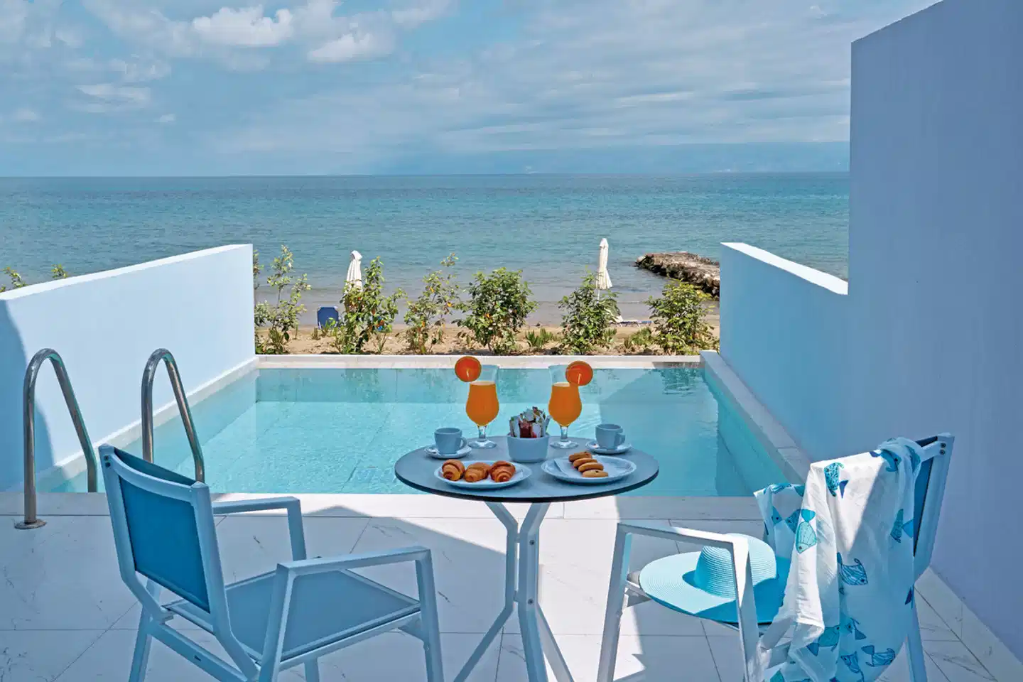 Ibiscus Hotel Corfu Terrasse