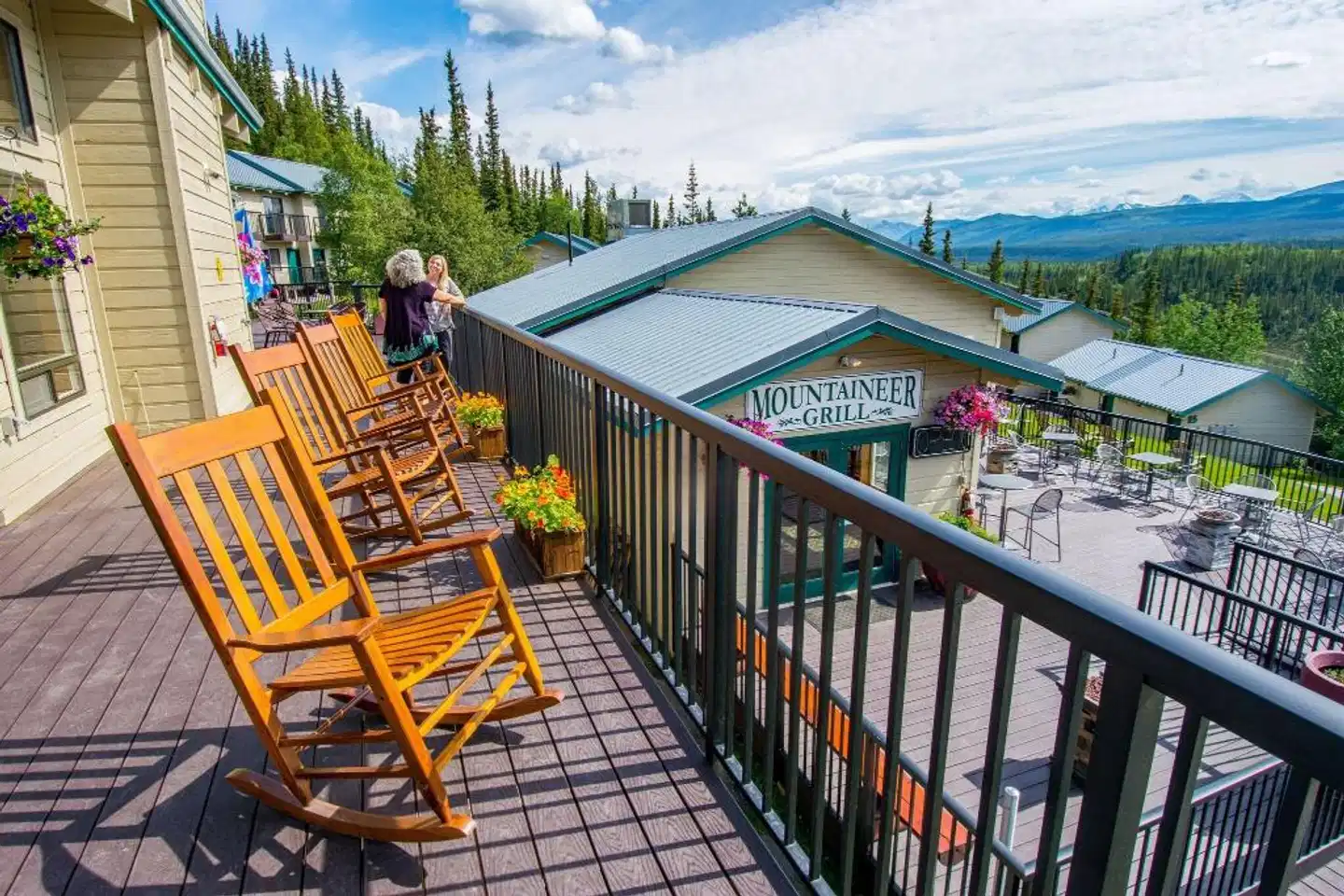 Denali Bluffs Hotel Terrasse