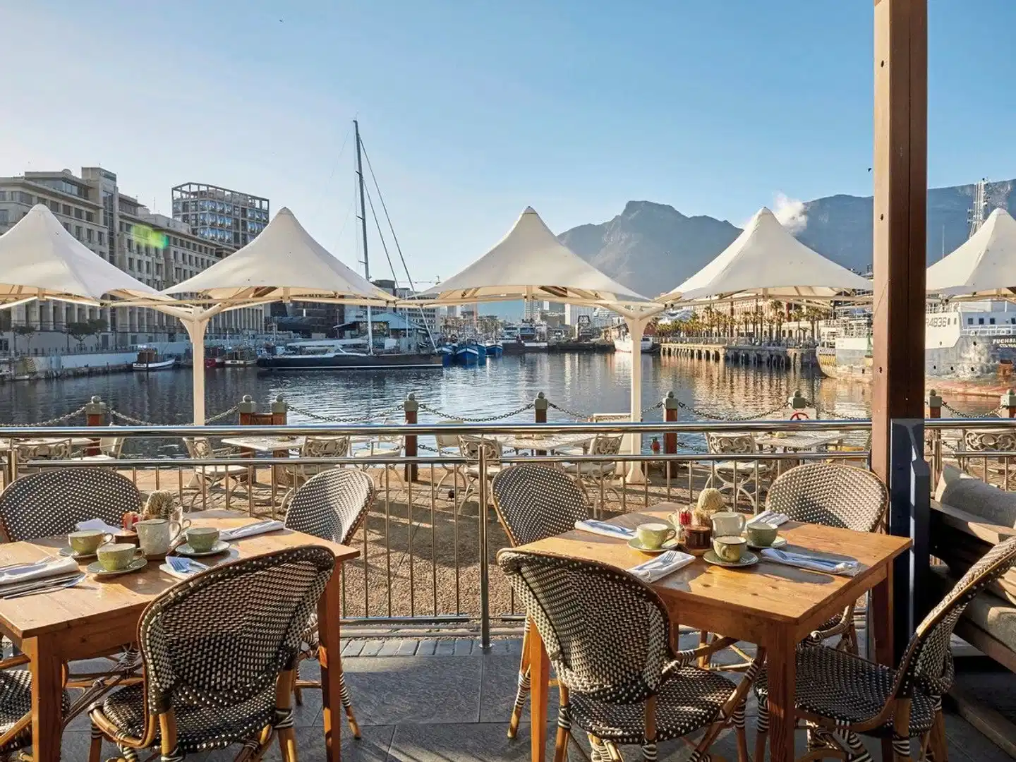 Queen Victoria Hotel Cape Town Terrasse