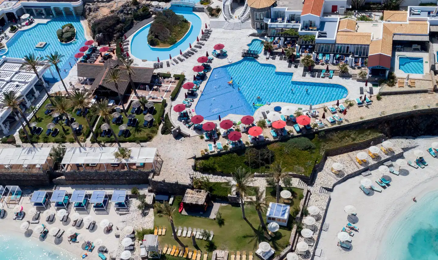 Minos Imperial Luxury Beach Resort and Spa Milatos Luftaufnahme