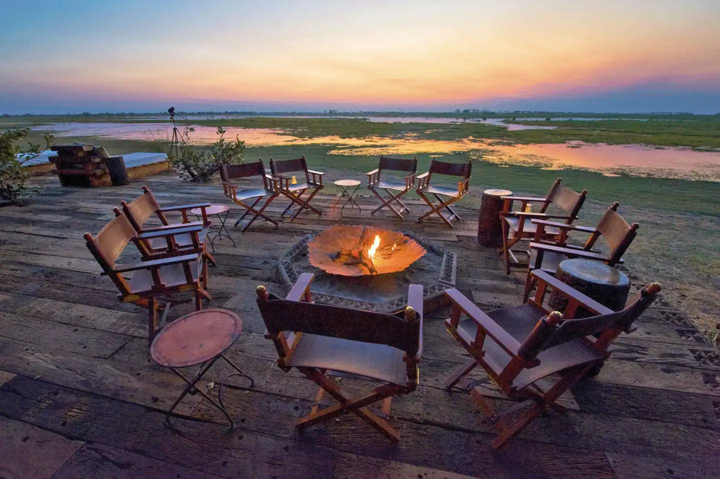 Zarafa Camp Terrasse