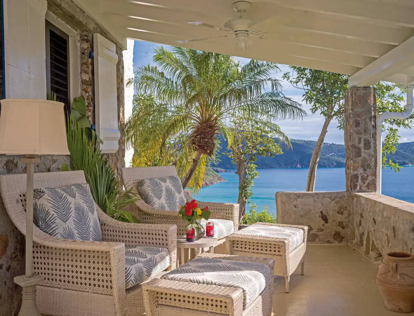 Guana Island Terrasse
