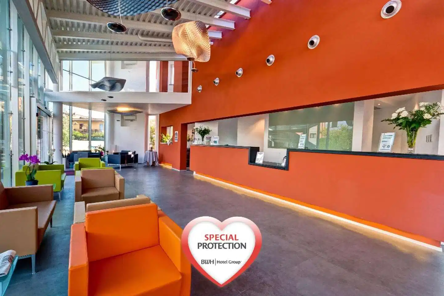 Best Western Hotel Rome Airport Lobby