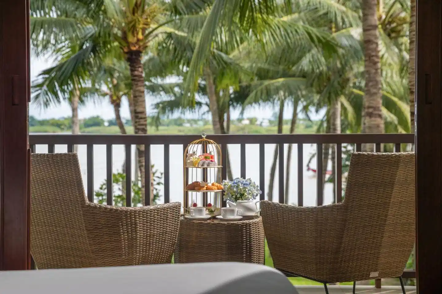 Emerald Hoi An Riverside Resort Terrasse