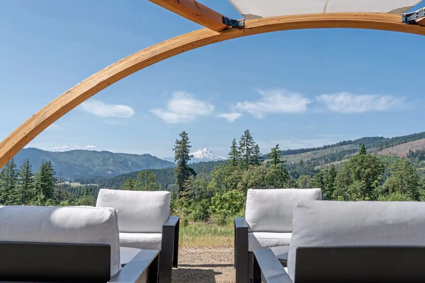 Under Canvas Columbia River Gorge Terrasse