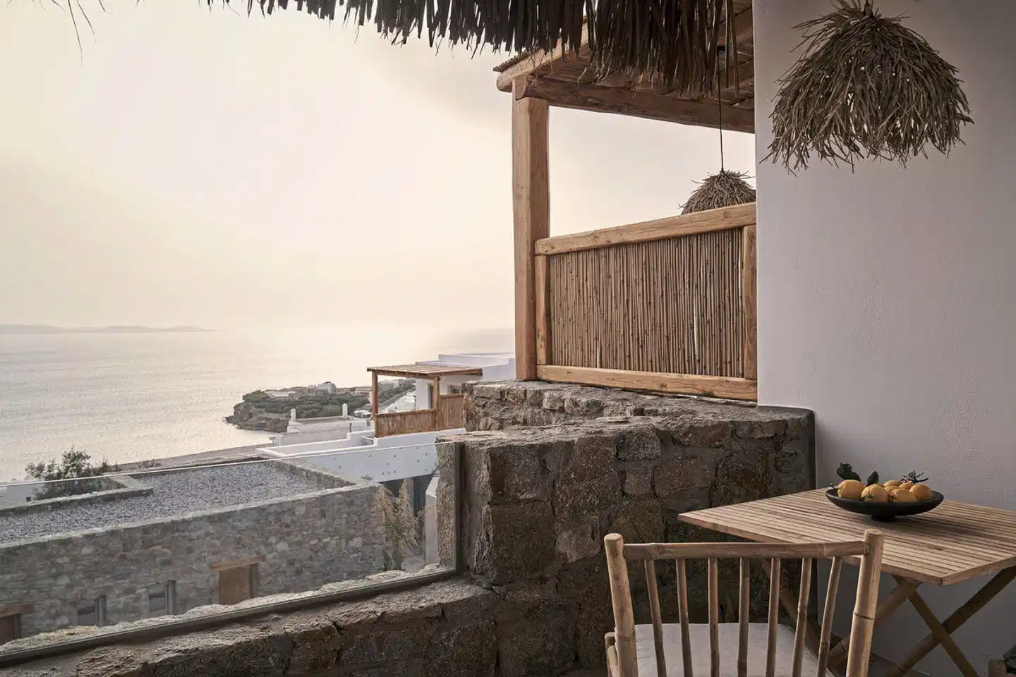 Amyth of Mykonos Agios Stefanos Terrasse