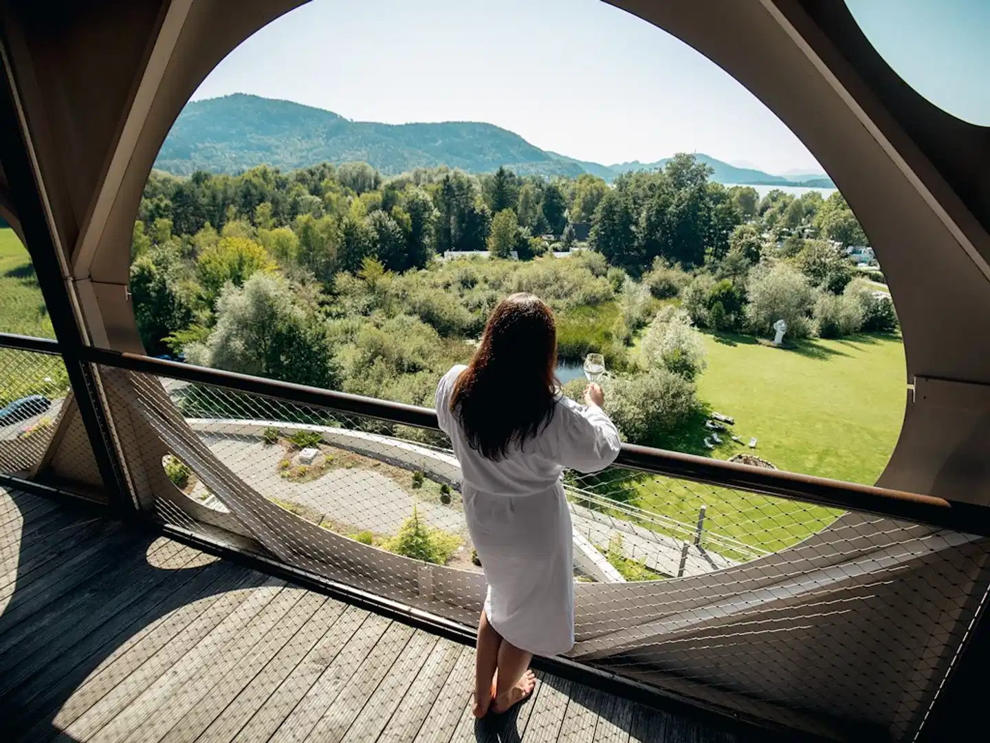 Das Seepark Wörthersee Resort Terrasse