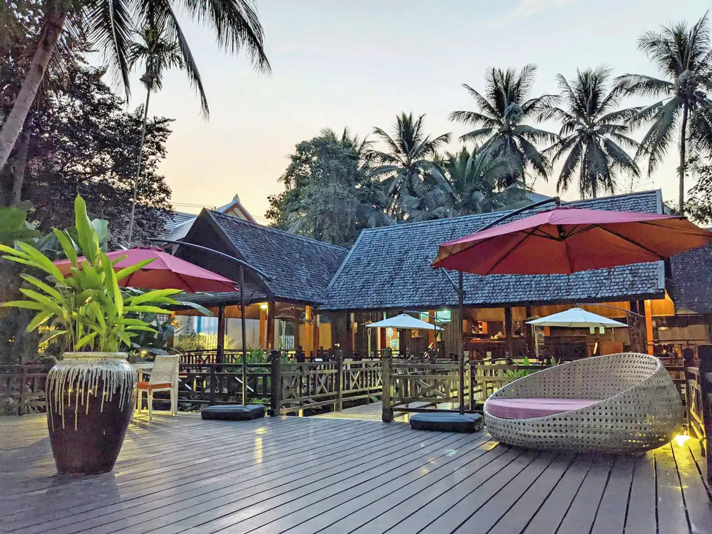 Parasol Blanc Terrasse