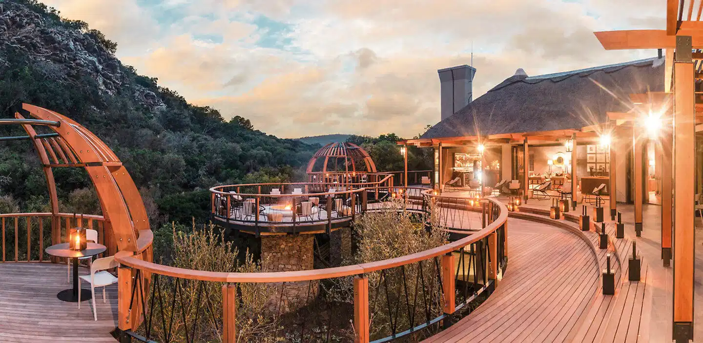 Shamwari Private Game Reserve Terrasse