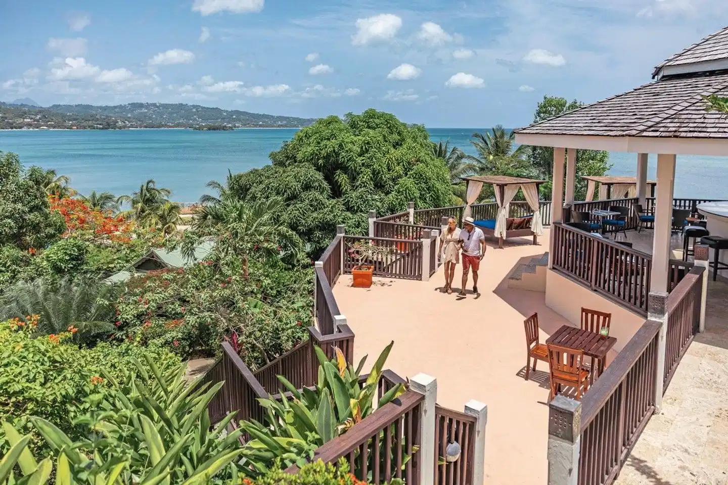 Calabash Cove Resort & Spa Terrasse