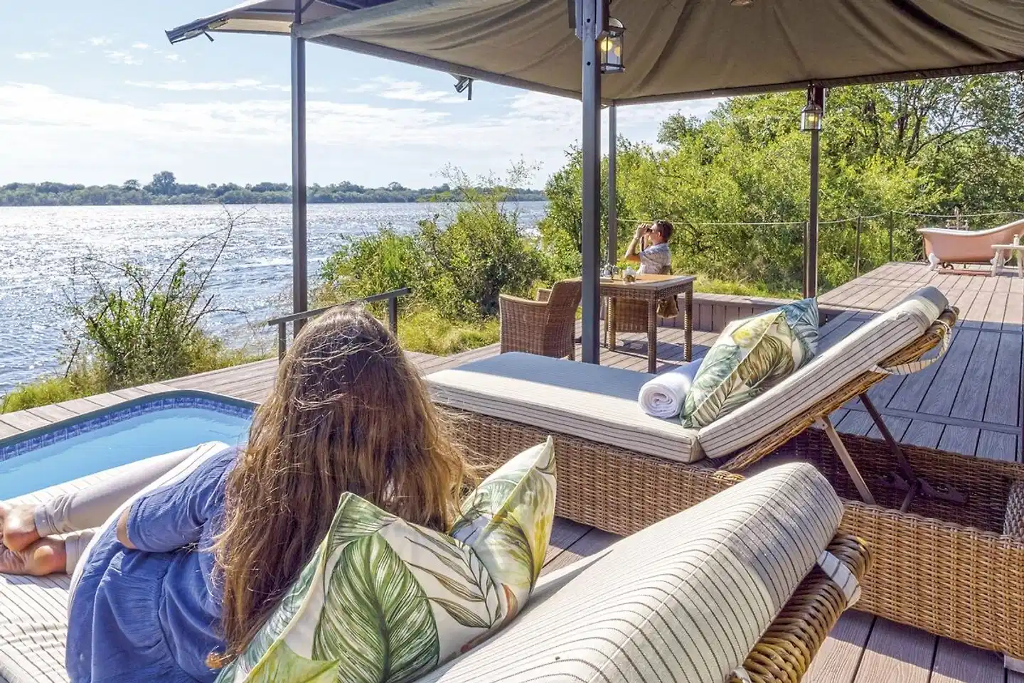 Old Drift Lodge Terrasse