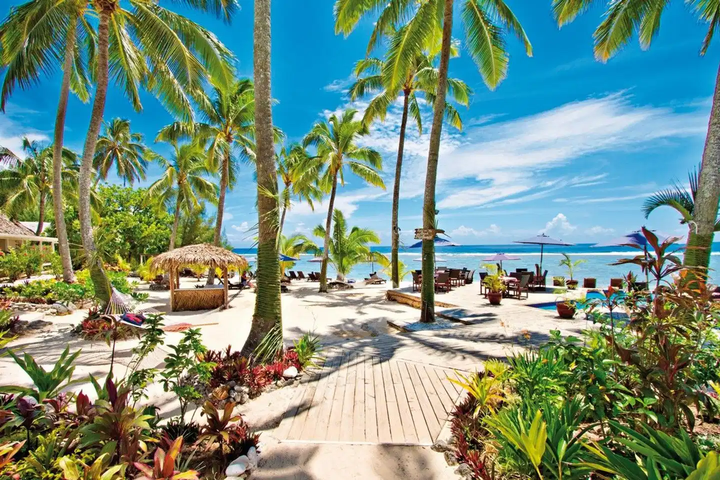 Manuia Beach Resort Terrasse