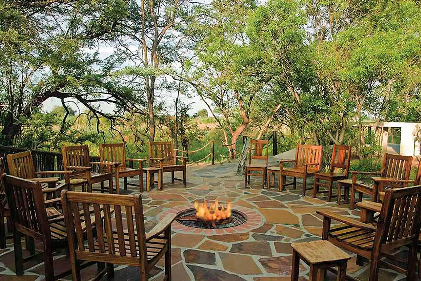 Lianshulu Bush Lodge Terrasse