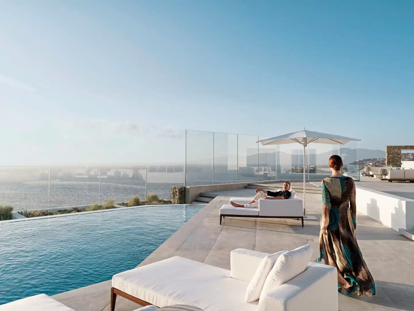 Deos Mykonos - A Myconian Collection Hotel Terrasse