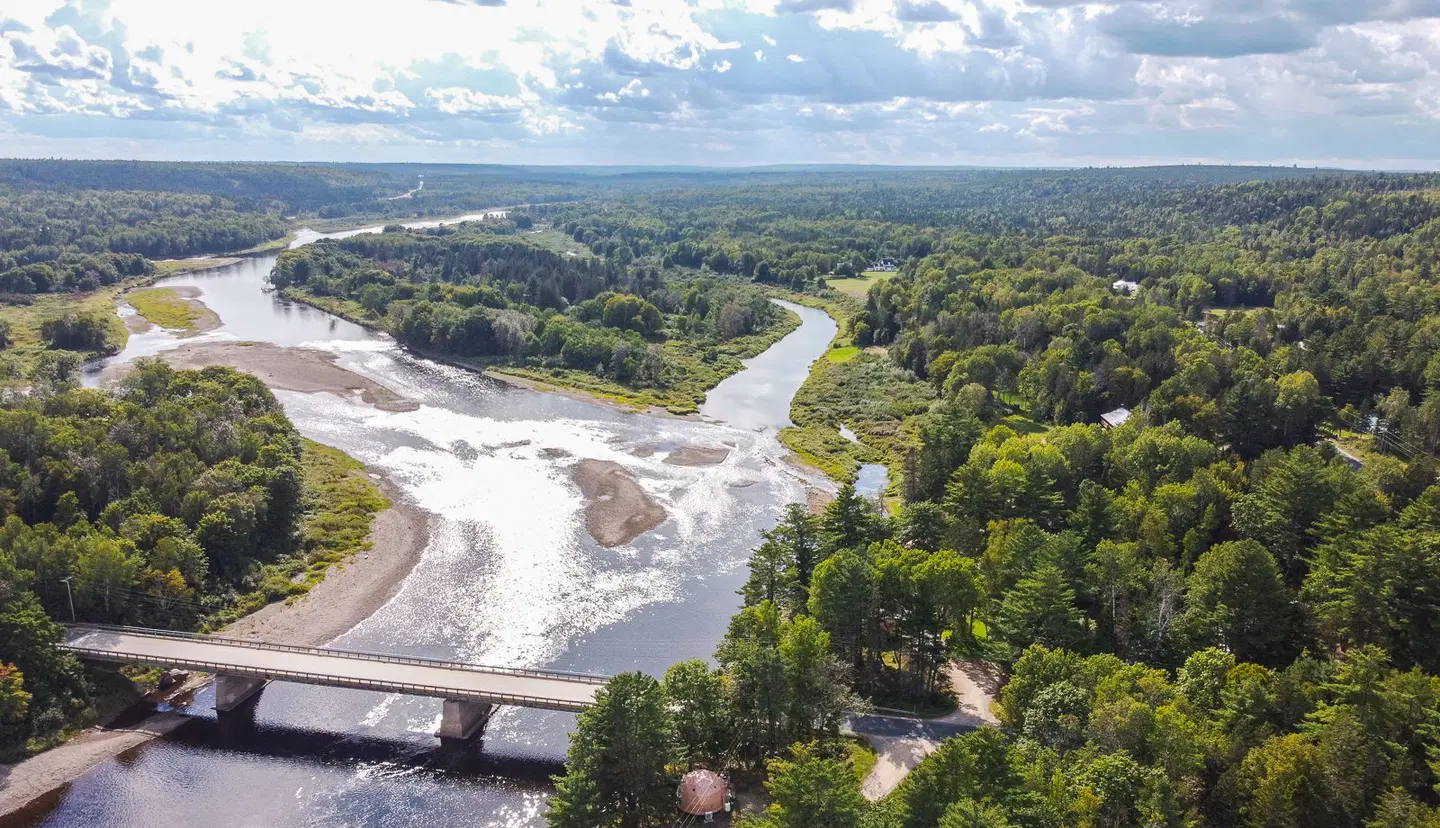 Pond's Resort on the Miramichi Landschaft
