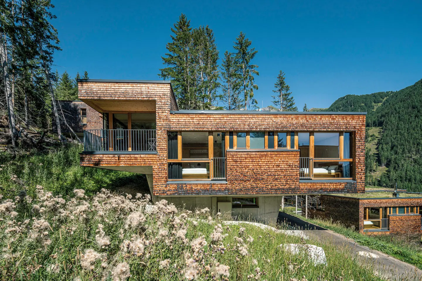 Gradonna Mountain Resort Châlets Aussenansicht