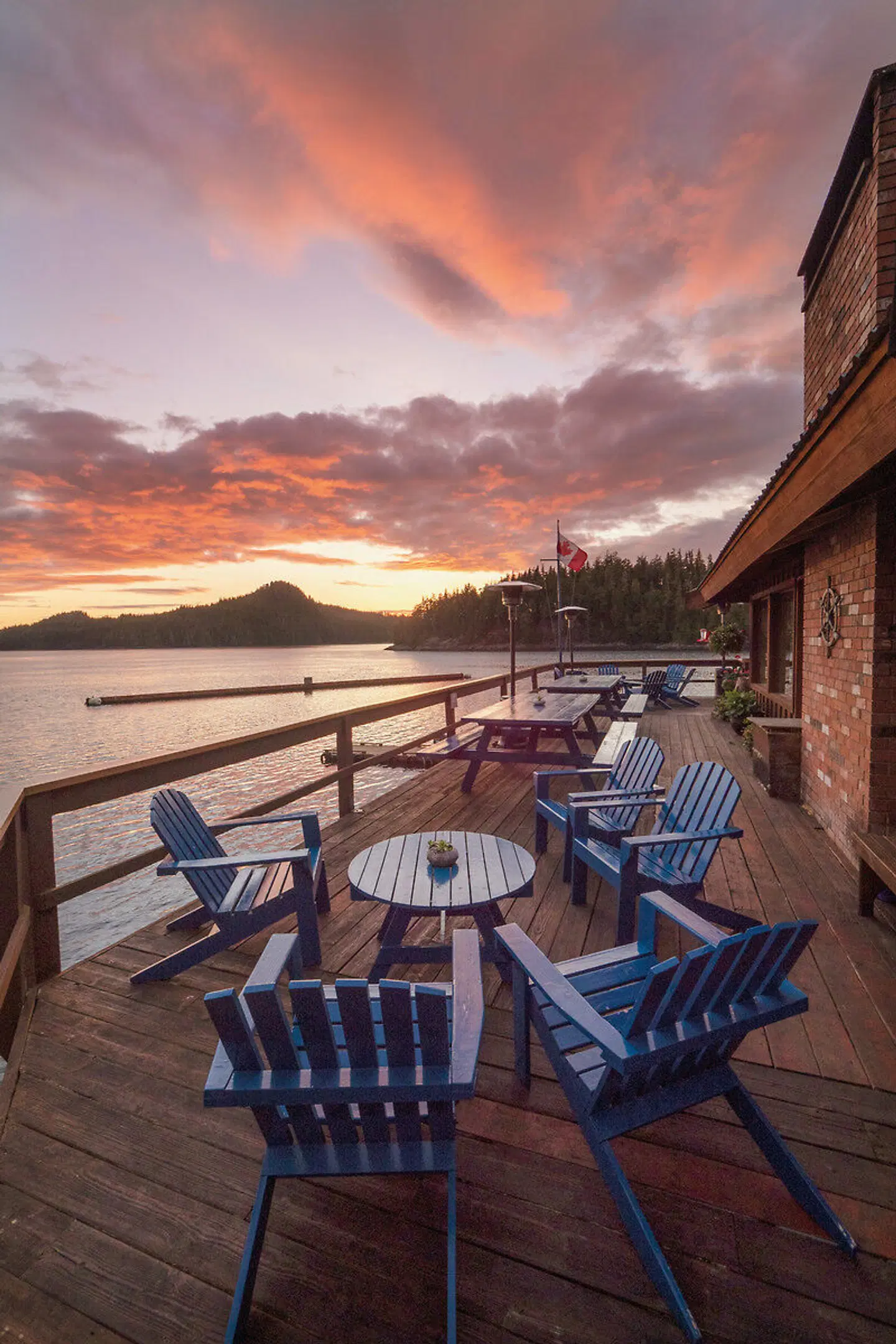 Berry Island Wilderness Lodge Terrasse