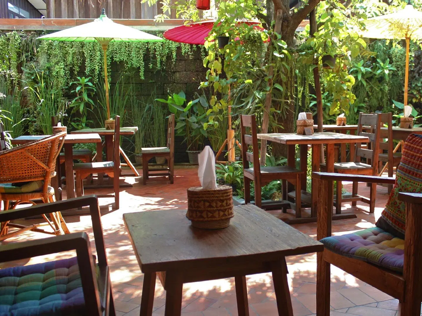 Green Tiger Vegetarian House Terrasse