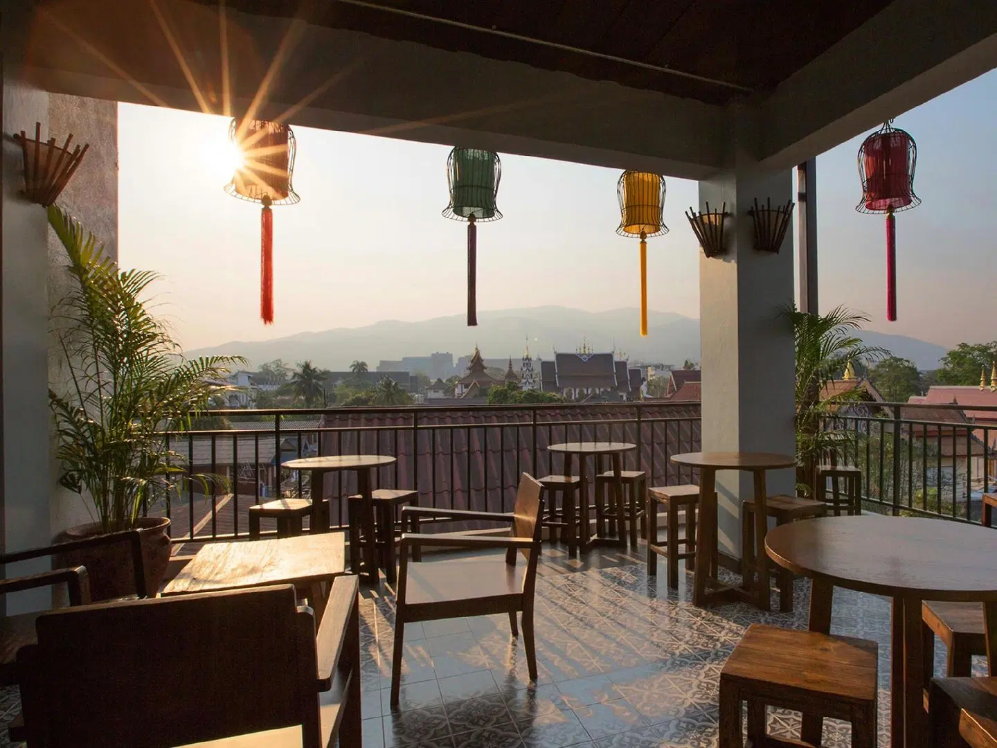 Green Tiger Vegetarian House Terrasse