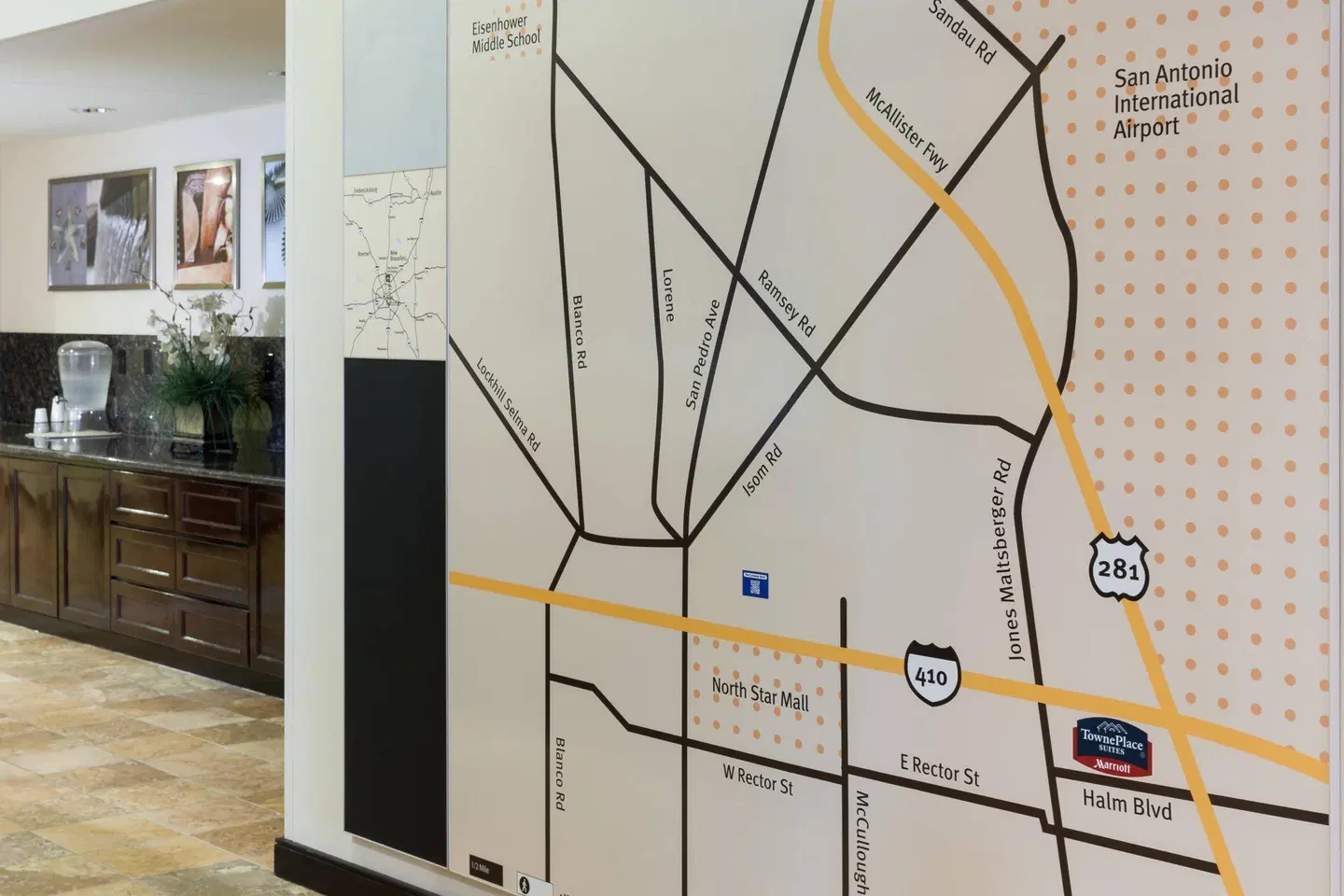 TownePlace Suites by Marriott San Antonio Airport Landkarte
