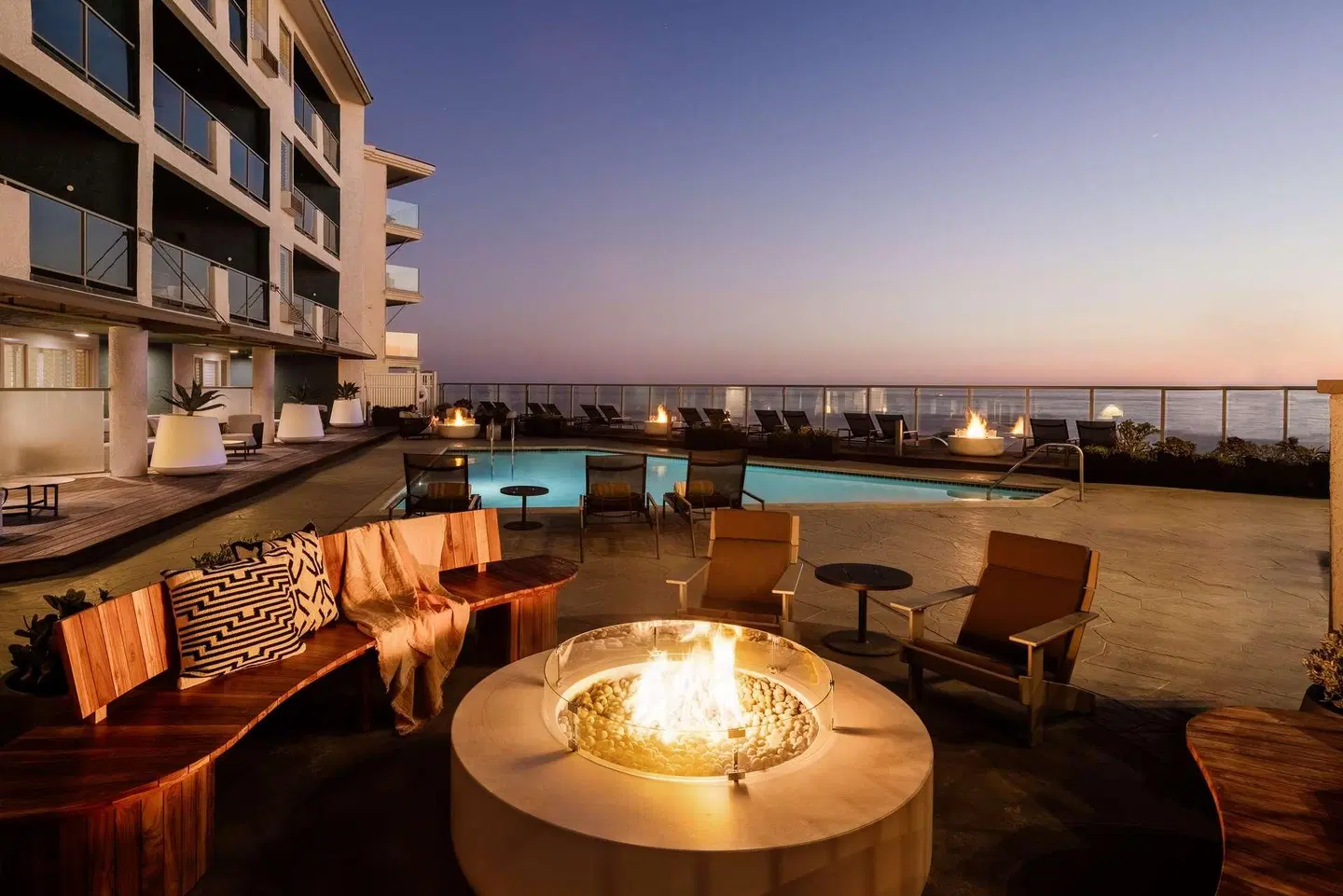 Beach Terrace Inn Terrasse