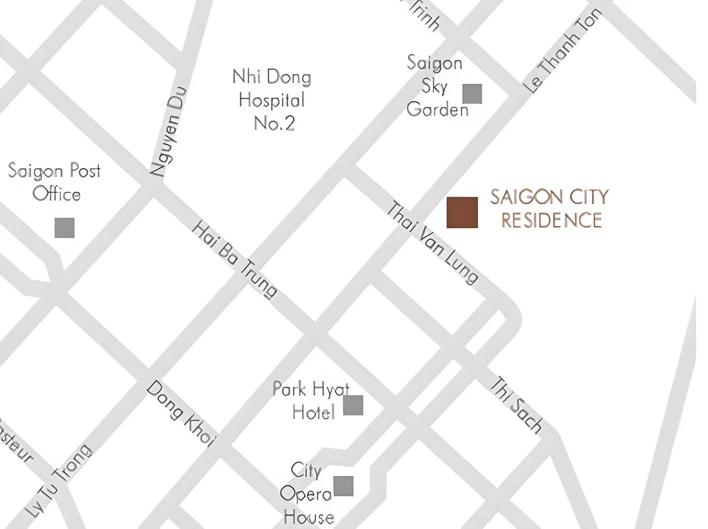 Saigon City Residence Landkarte