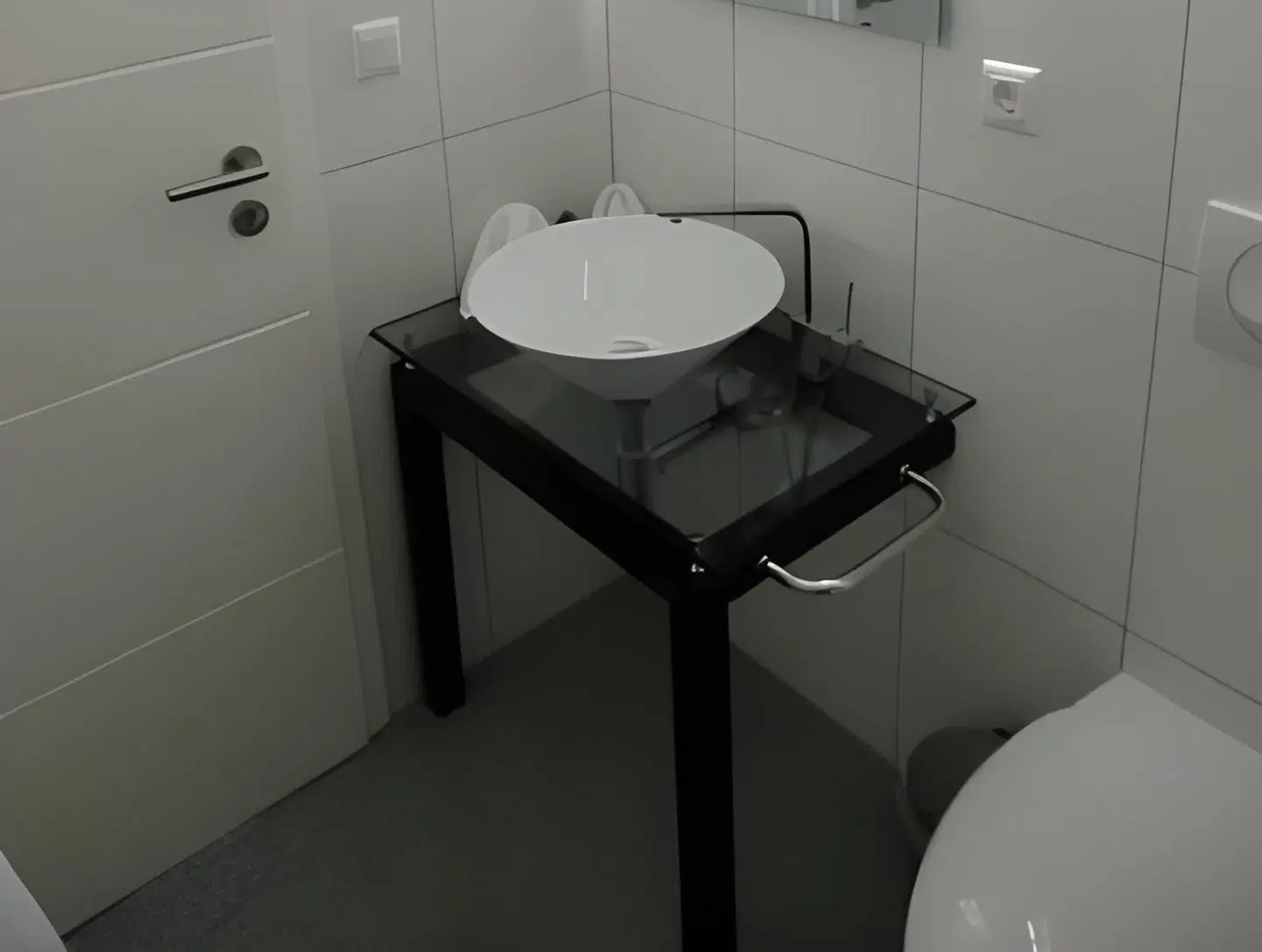 Brunner Badezimmer